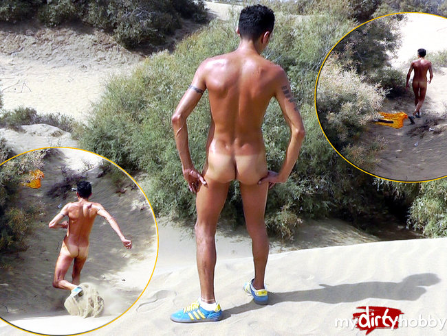 Latino Boy nackt in den Dunen